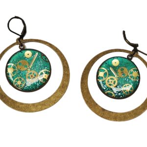 créoles BRONZE_TURQUOISE_1