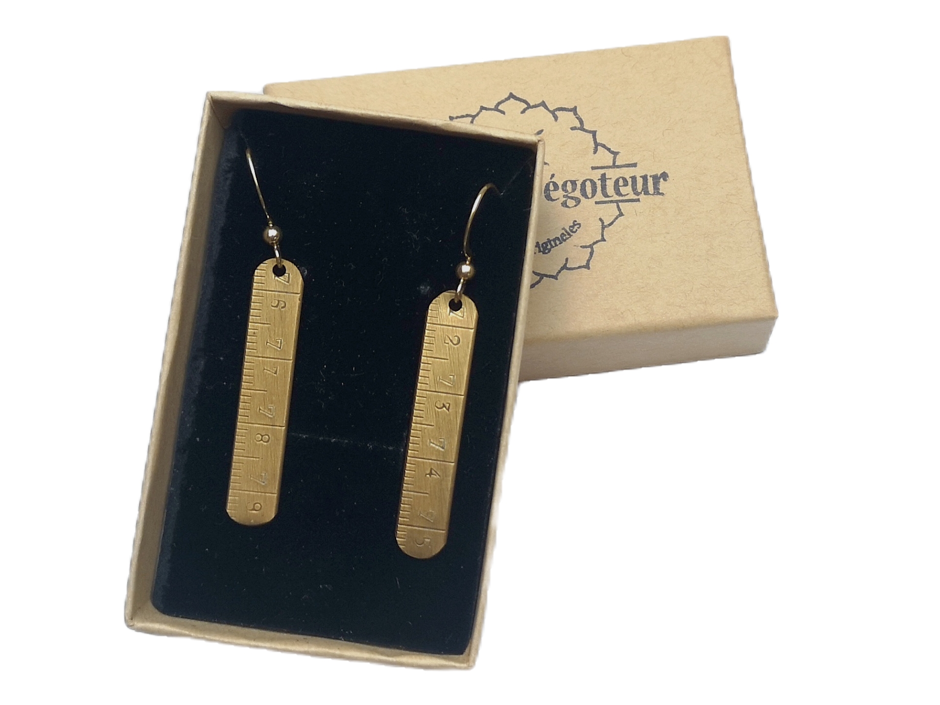 boucles mètre laiton droite 4cm