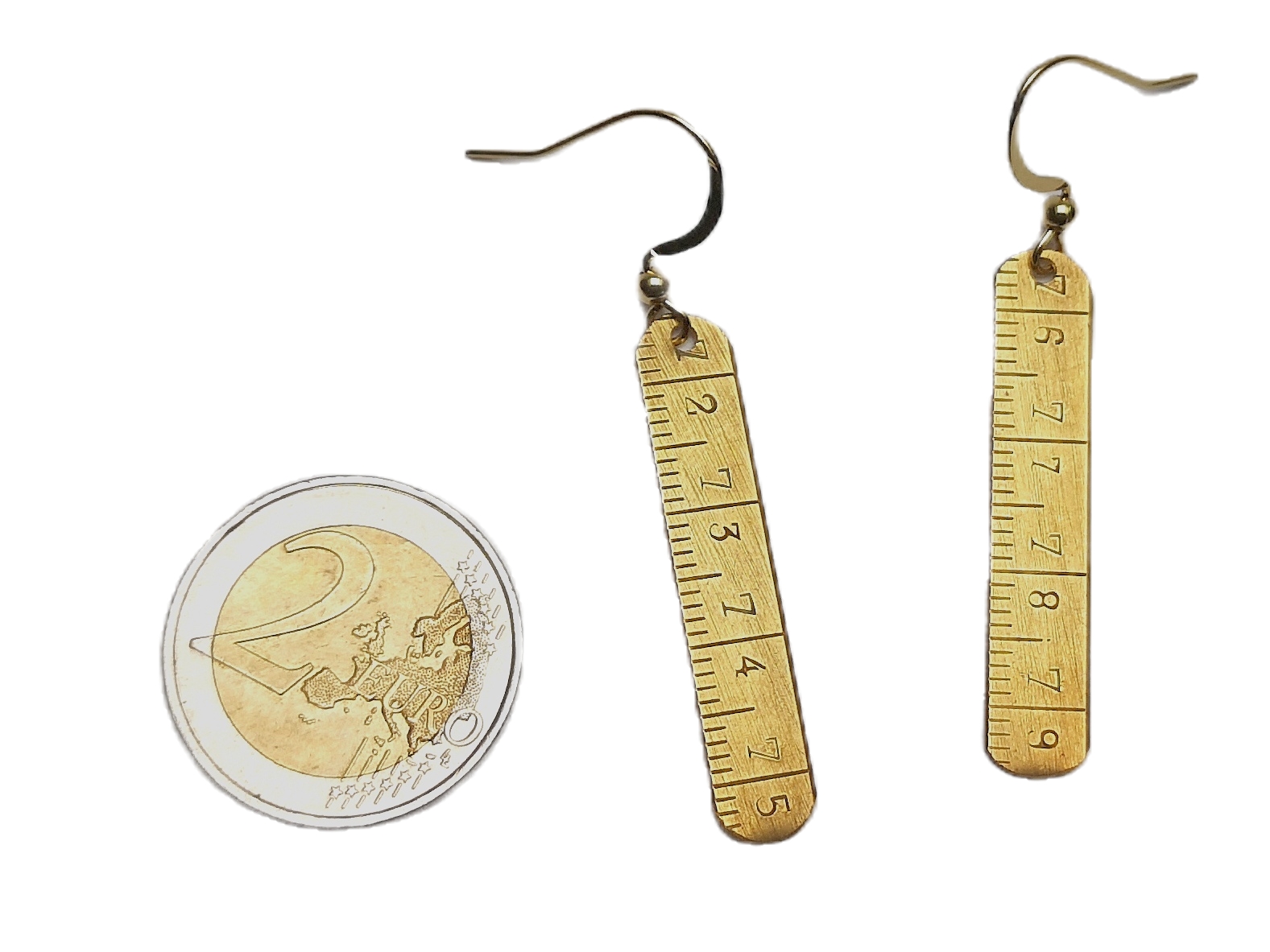 boucles mètre laiton droite 4cm
