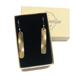 boucles mètre laiton torsadées 4cm