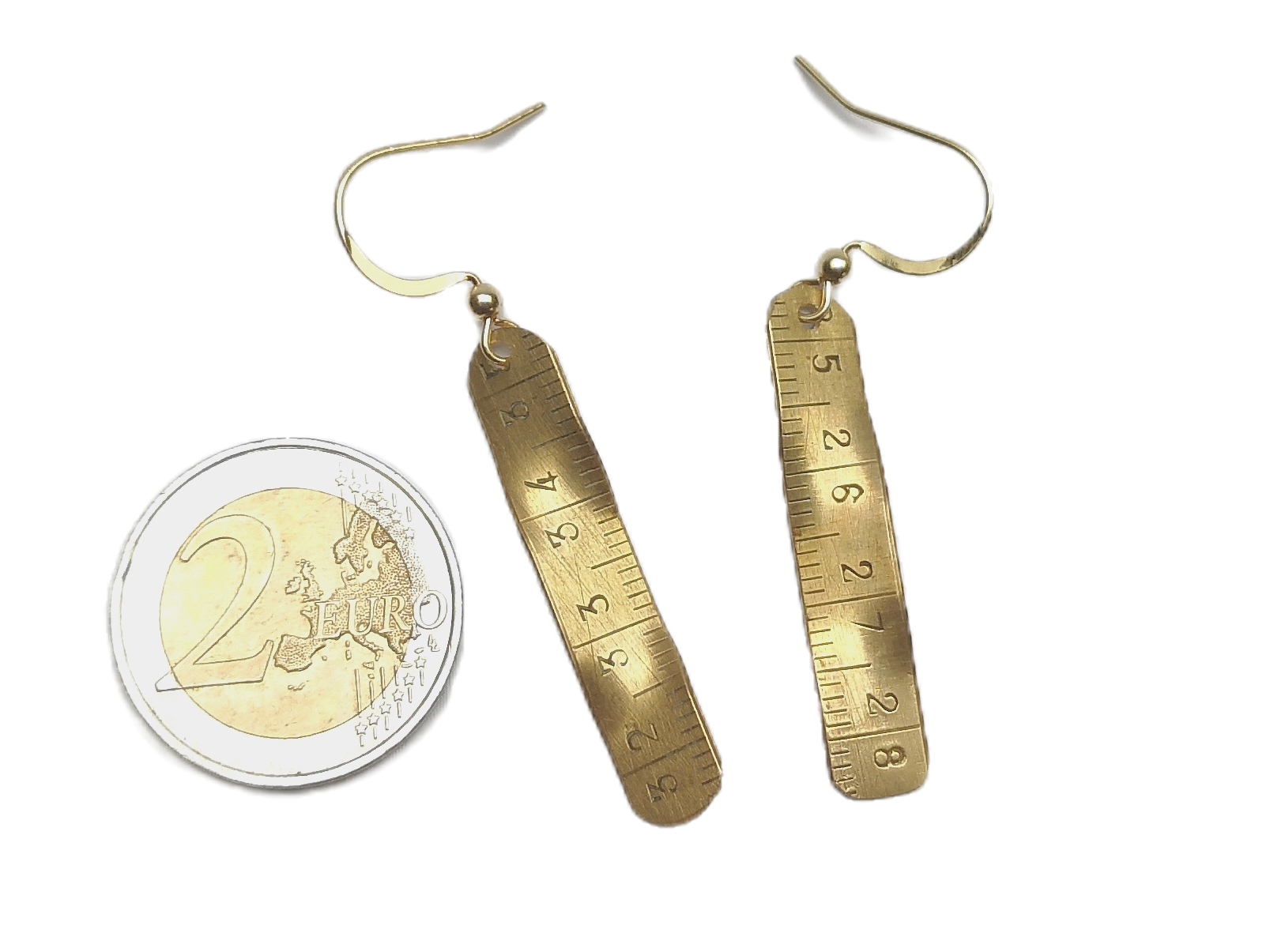 boucles mètre laiton torsadées 4cm