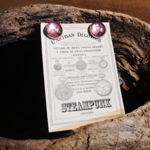 clous steampunk 8 mm vieux rose
